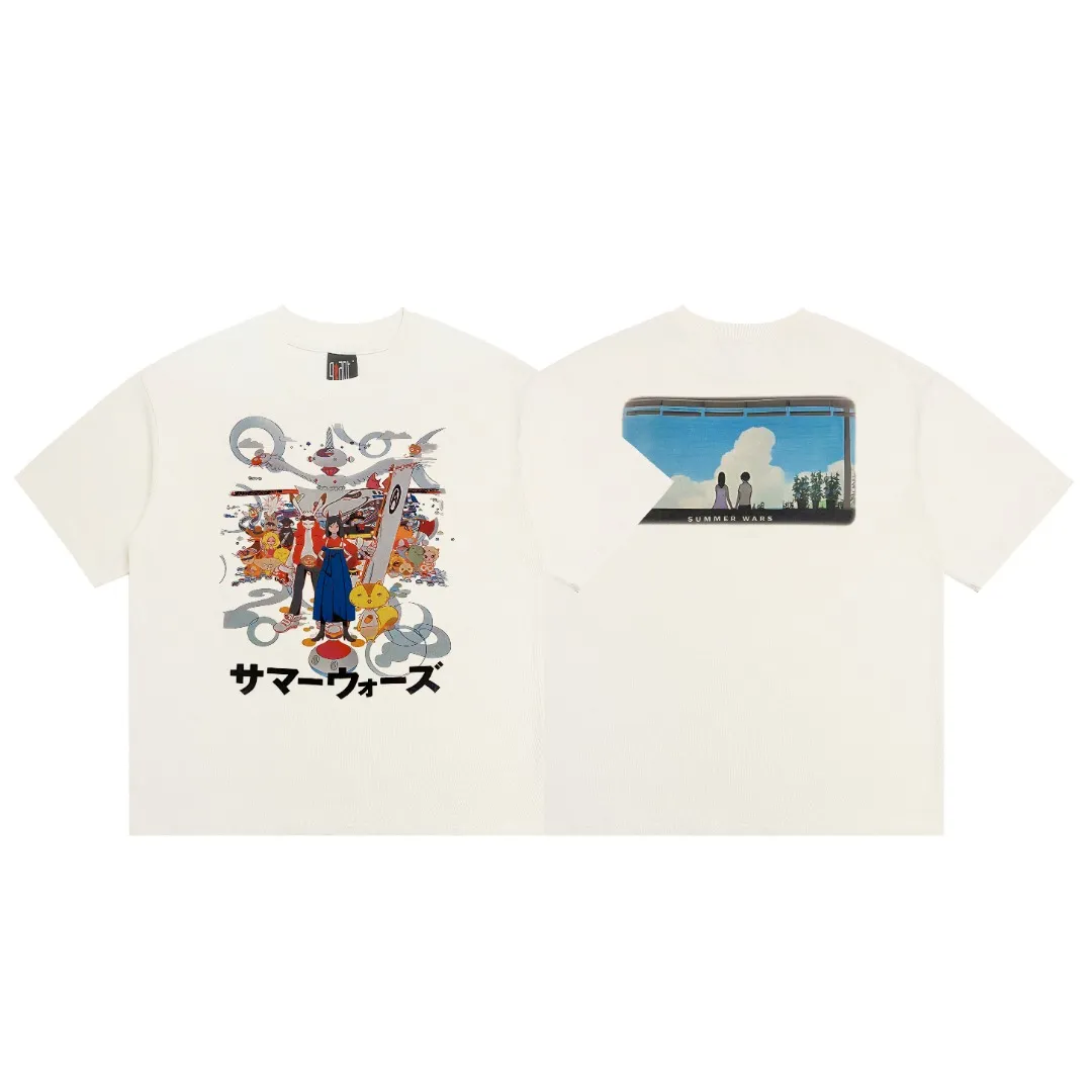Mechao Saint Michael GEEKSRULE Summer Battle T-shirt animation printed short-sleeved digital white ink direct spray, the fabric is breathable and the pattern is three-dimensional and clear. Fabric: Double yarn 240g Style number: S825 Size: S-M-L-XL Color: Off-white Price: P110